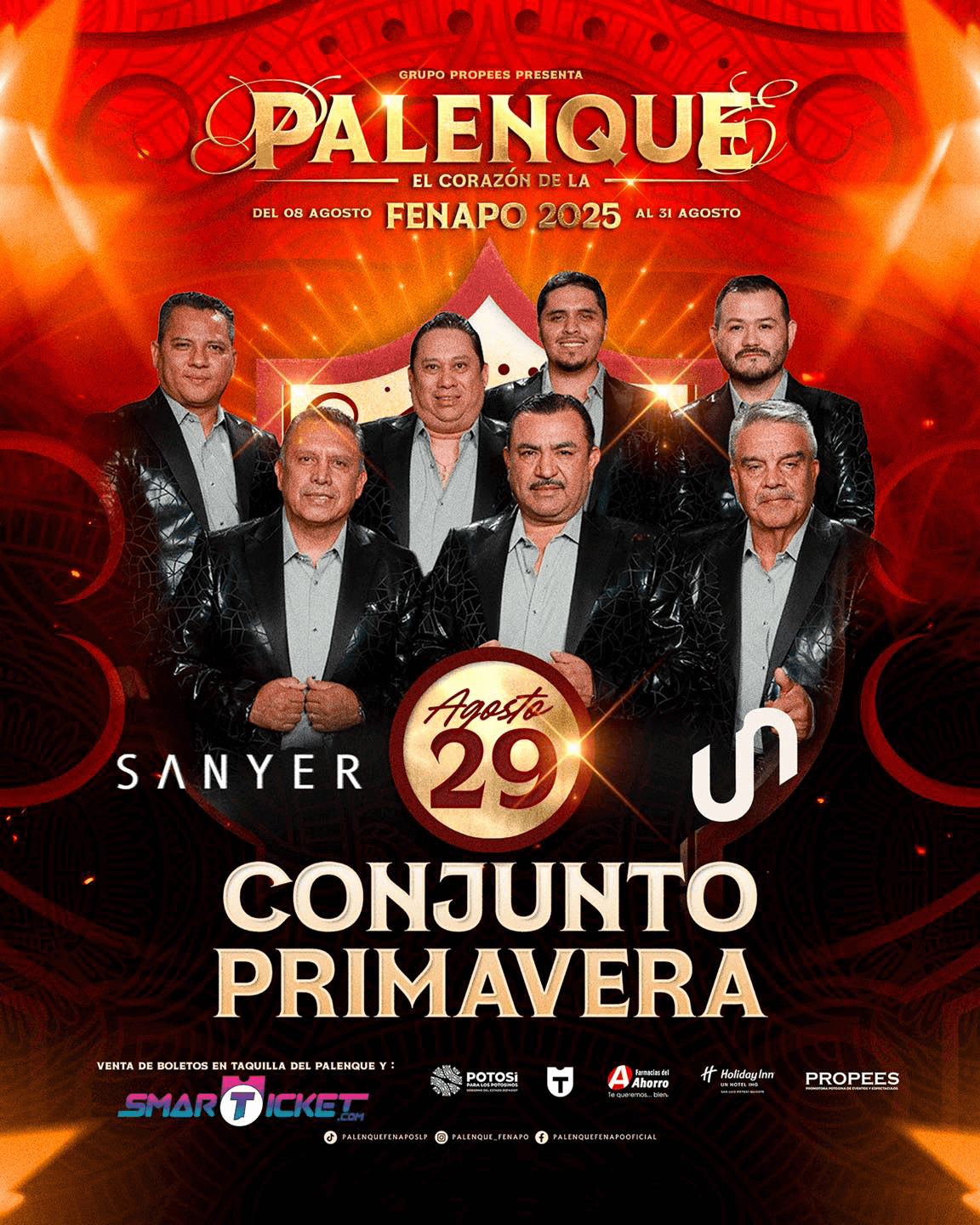 boletos Conjunto Primavera palenque Fenapo 2025