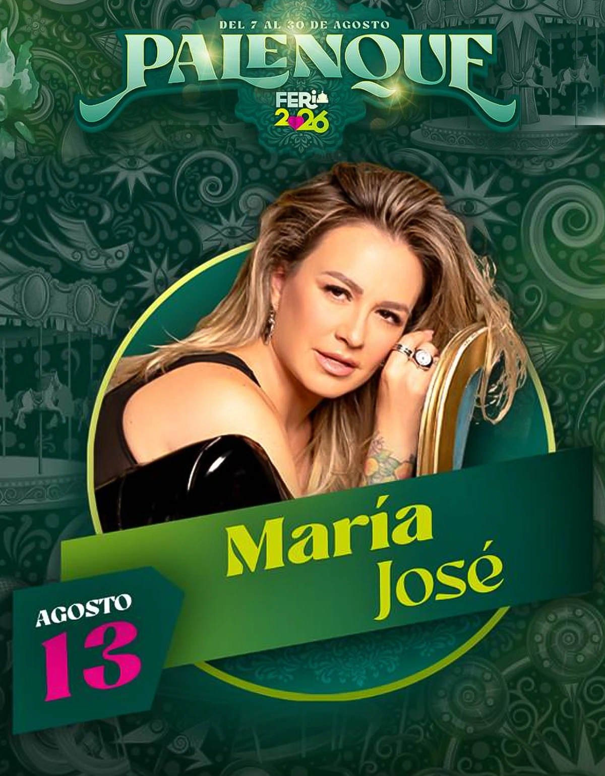 boletos María José Palenque Fenapo 2026