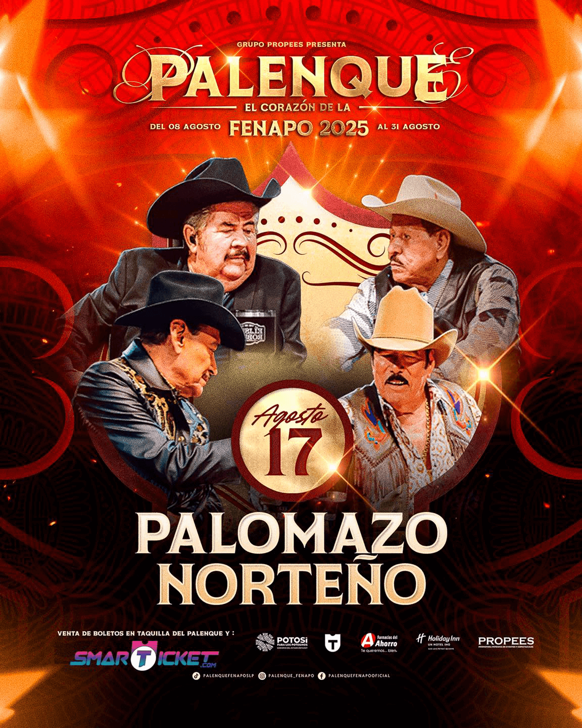 boletos Palomazo Norteño palenque Fenapo 2025